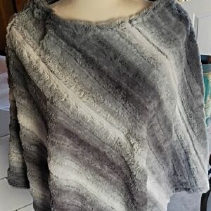 Gray Women's Poncho